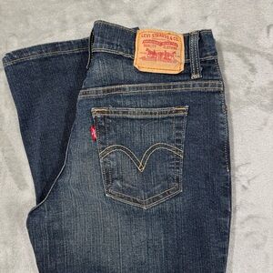 Levi's 550 Relaxed Fit Boot Leg Dark Wash Denim Jeans Women's Size 6 M